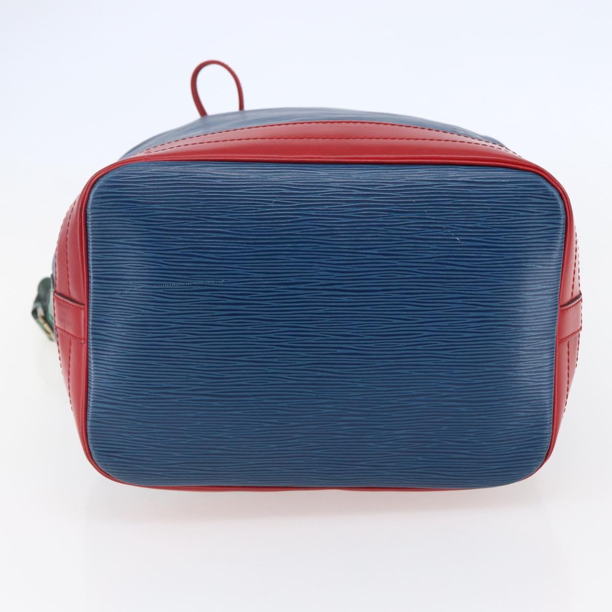 LOUIS VUITTON Epi Tricolor Noe Shoulder Bag Blue Red Green M44082 LV Auth 144570