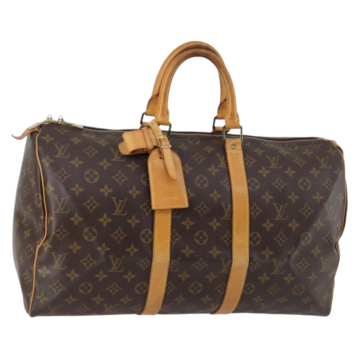 LOUIS VUITTON Monogram Keepall 45 Boston Bag M41428 LV Auth 144577