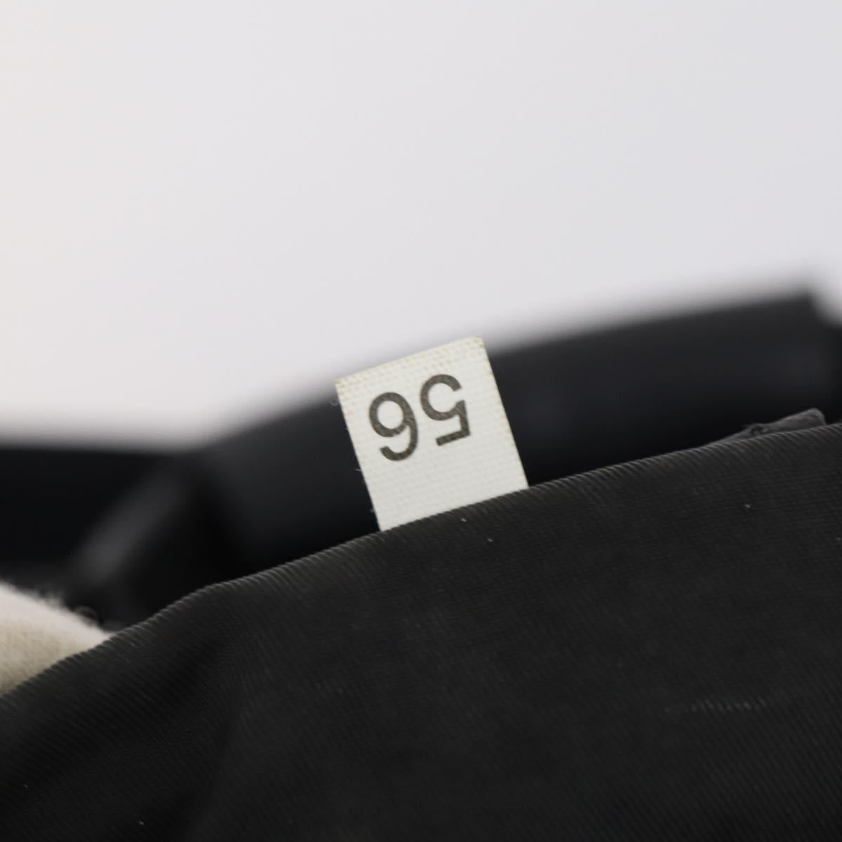 PRADA Boston Bag Nylon 2way Black Silver Auth 144598