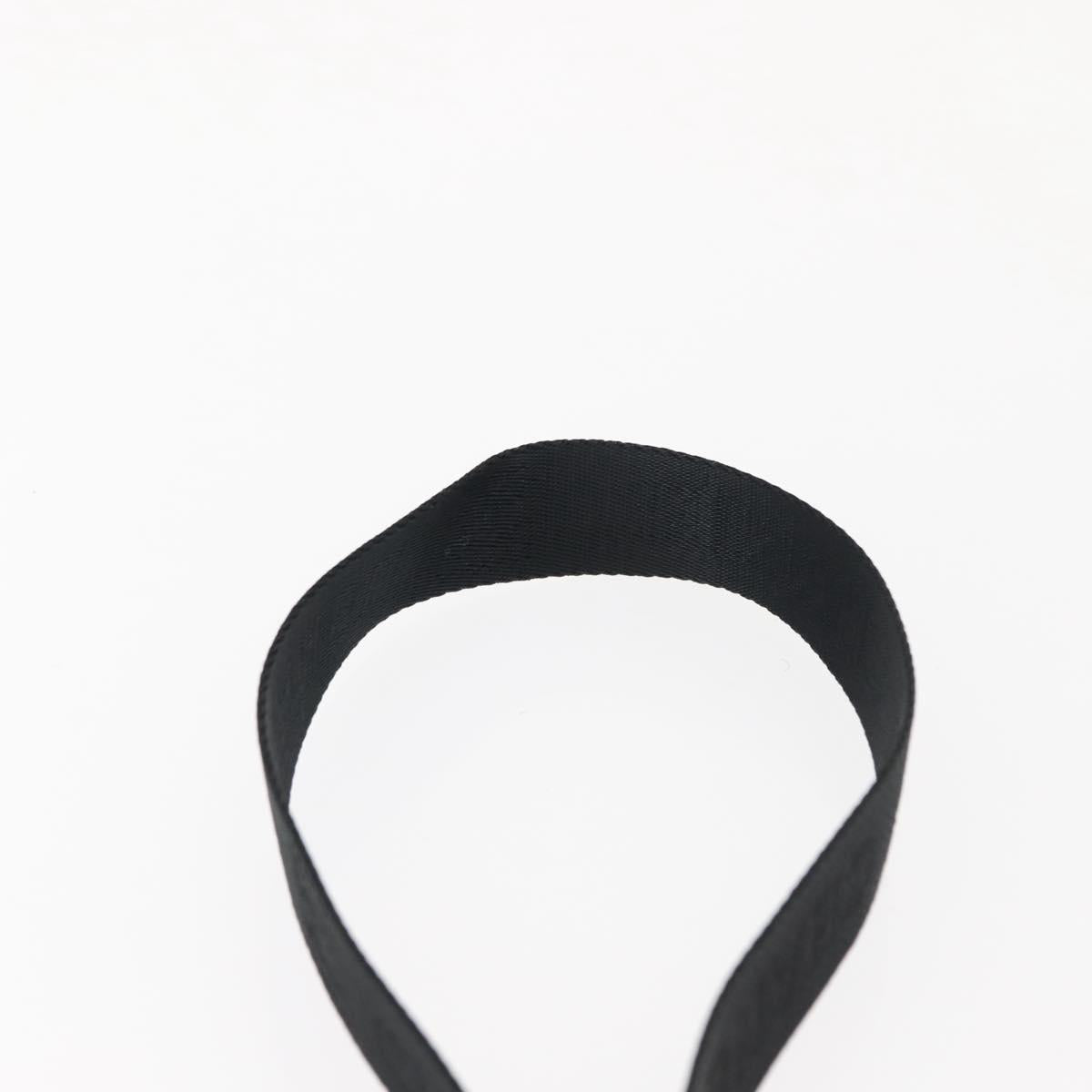 CHANEL Sports COCO Mark Shoulder Bag Canvas Black Green CC Auth 144599