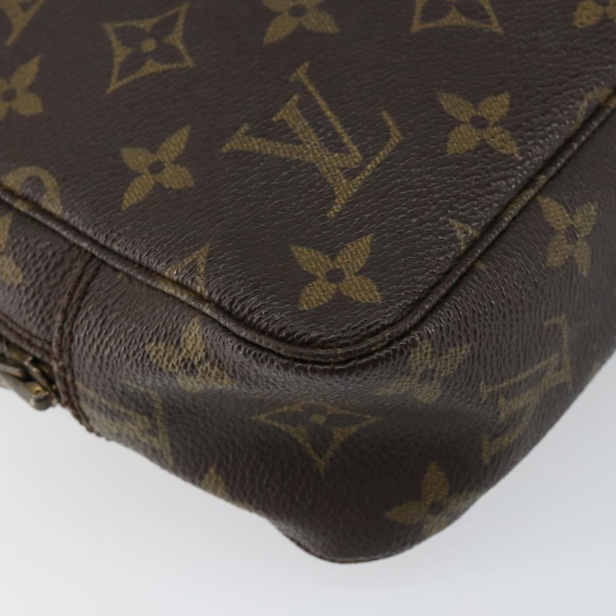 LOUIS VUITTON Monogram Trousse Toilette 23 Clutch Bag M47524 LV Auth 144602