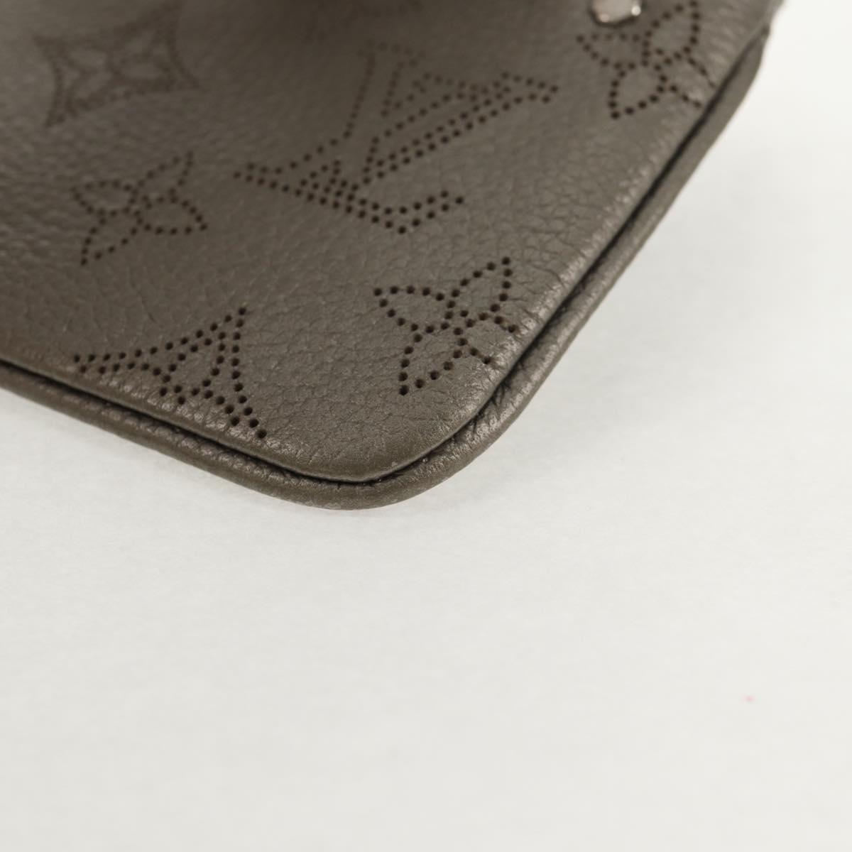 LOUIS VUITTON Mahina Pochette Cles Coin Purse Gris LV Auth 144623M