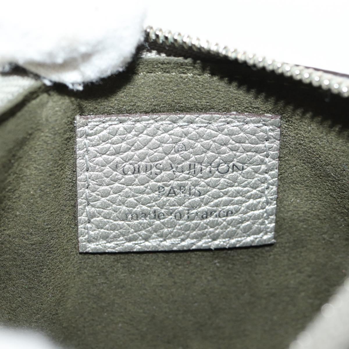 LOUIS VUITTON Mahina Pochette Cles Coin Purse Gris LV Auth 144623M