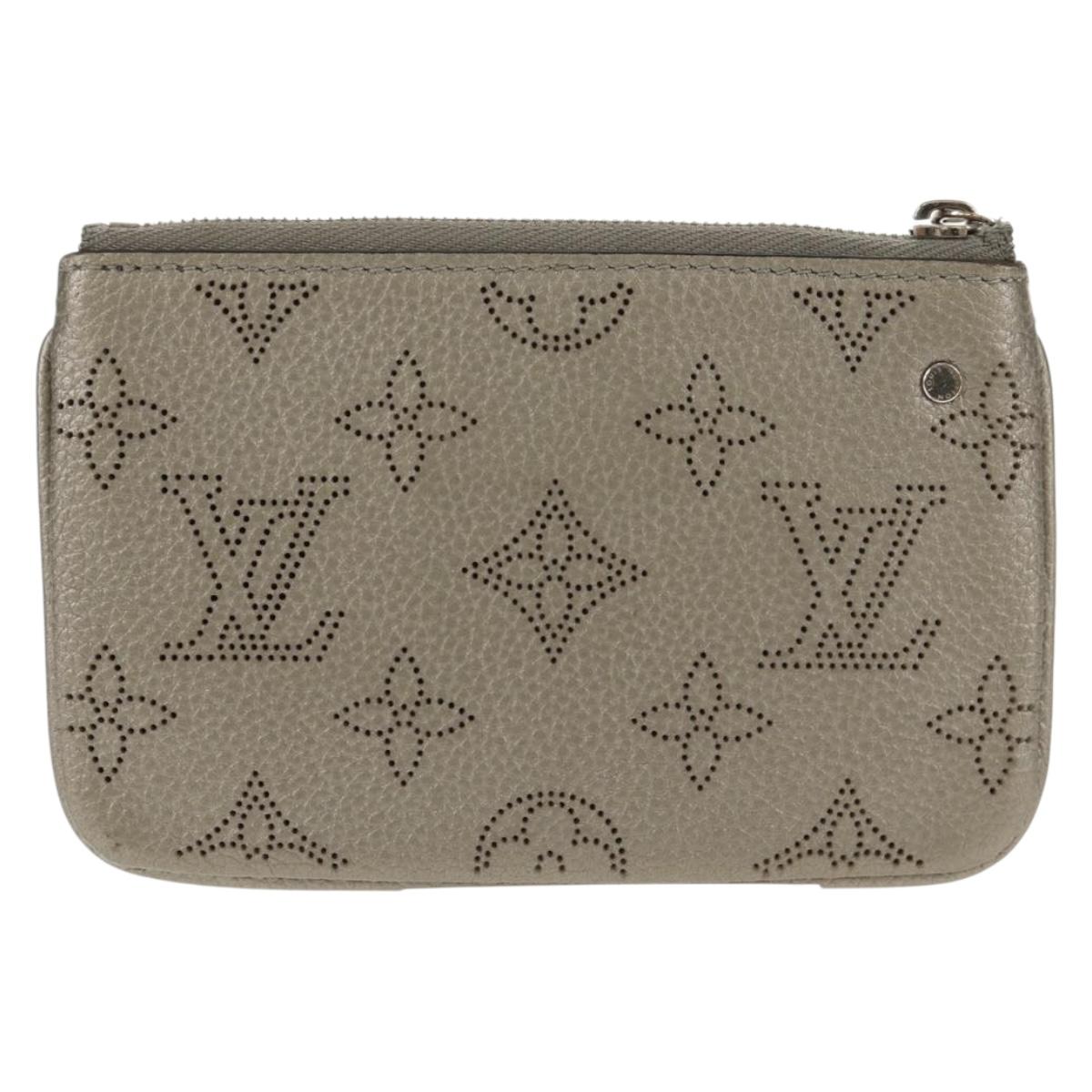 LOUIS VUITTON Mahina Pochette Cles Coin Purse Gris LV Auth 144623M