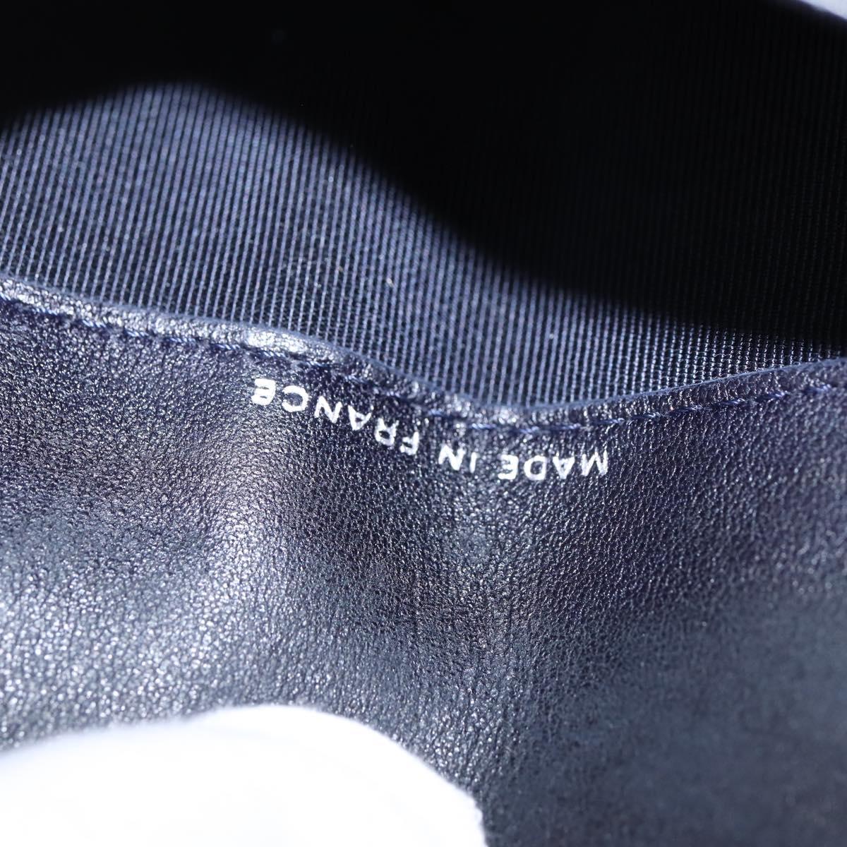 CHANEL Matelasse COCO Mark Long Wallet Leather Black CC Auth 144624