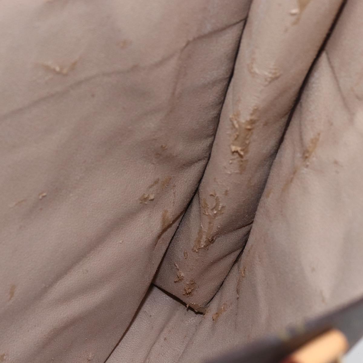 LOUIS VUITTON Monogram Sac Plat Hand Bag M51140 LV Auth 144636