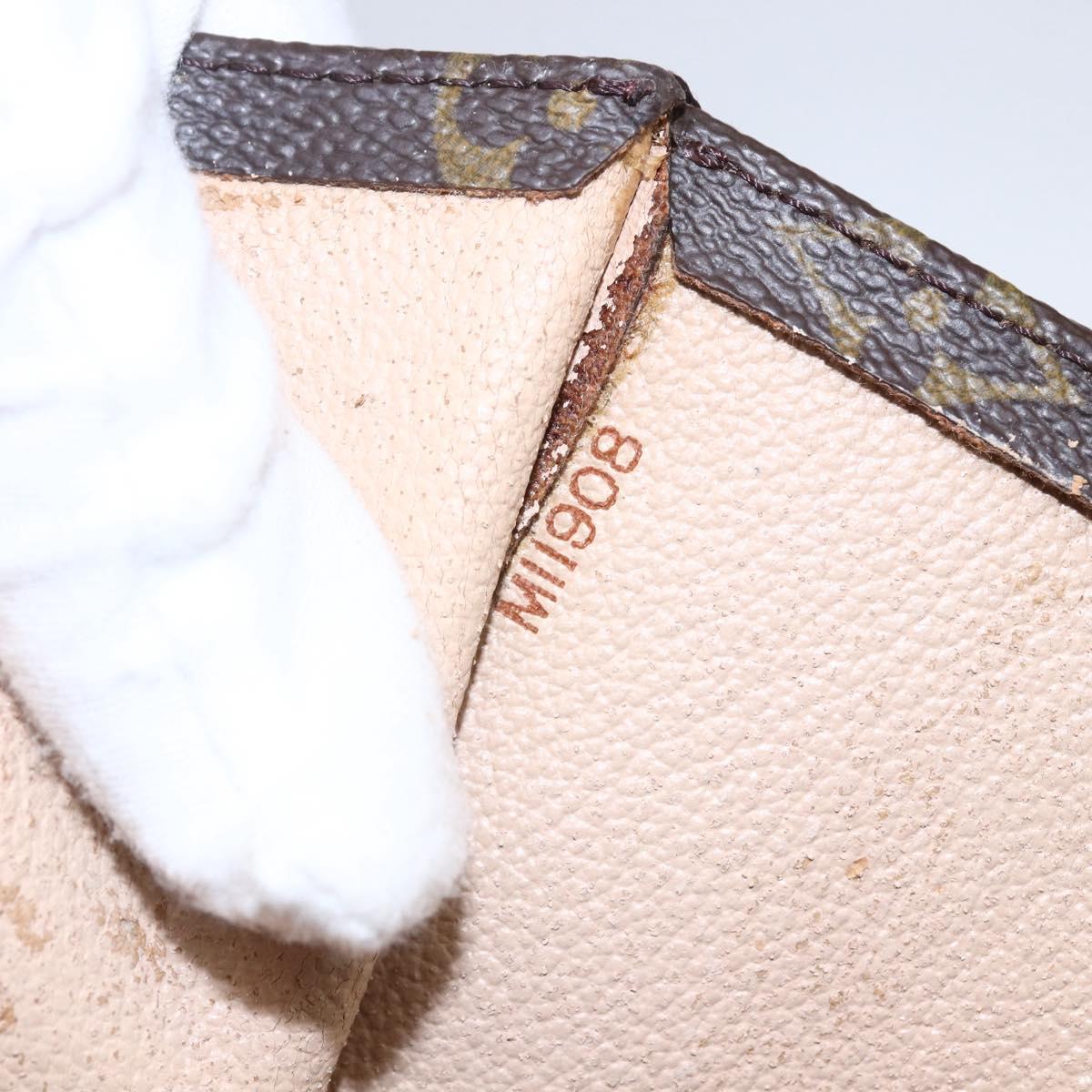 LOUIS VUITTON Monogram Sac Plat Hand Bag M51140 LV Auth 144636