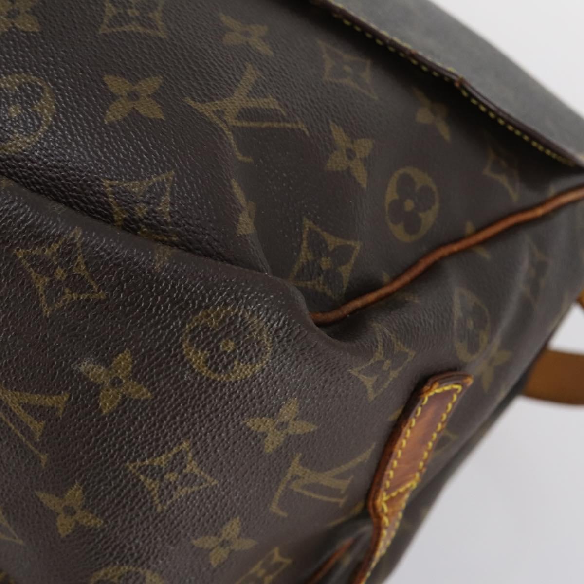 LOUIS VUITTON Monogram Saumur 35 Shoulder Bag M42254 LV Auth 144639