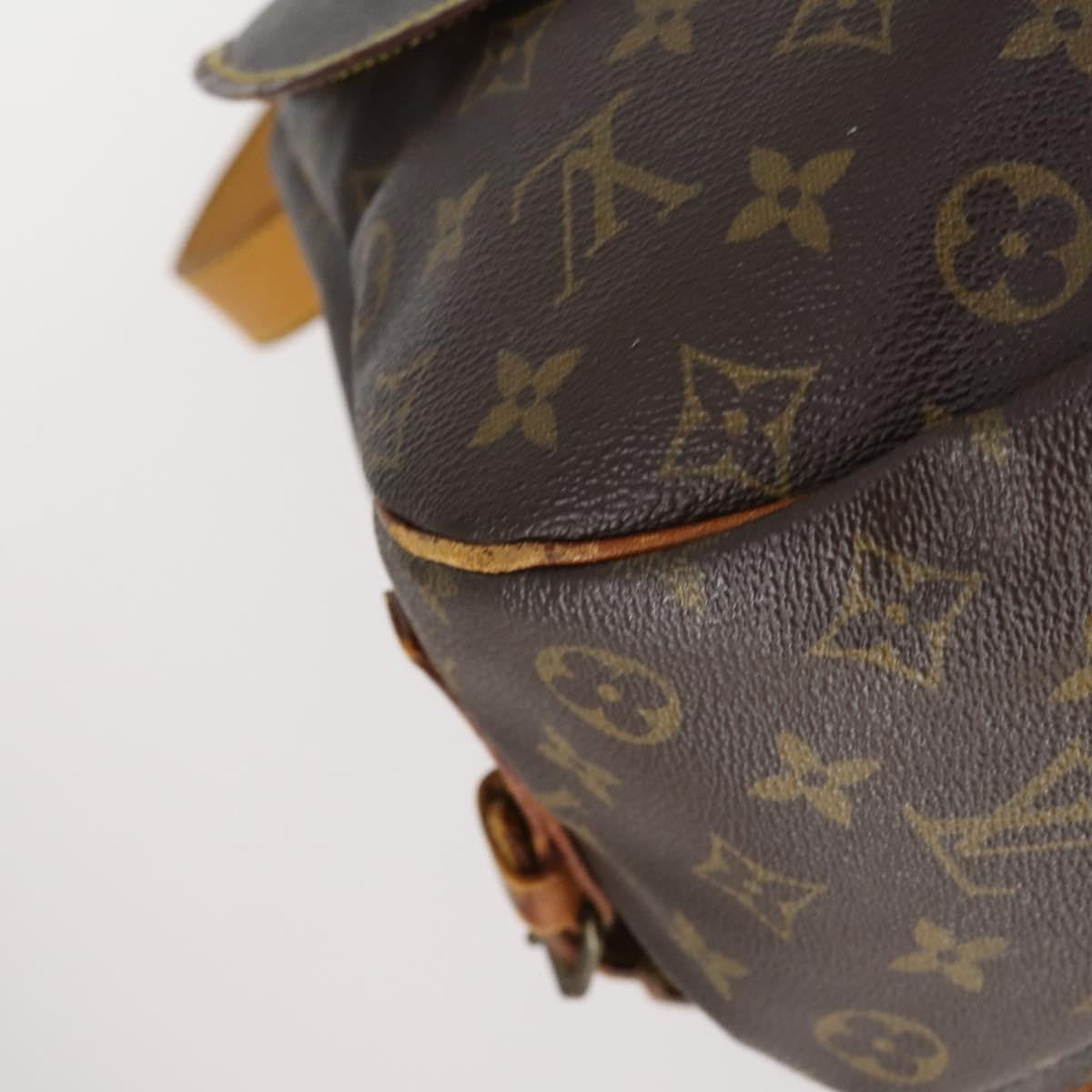 LOUIS VUITTON Monogram Saumur 35 Shoulder Bag M42254 LV Auth 144639