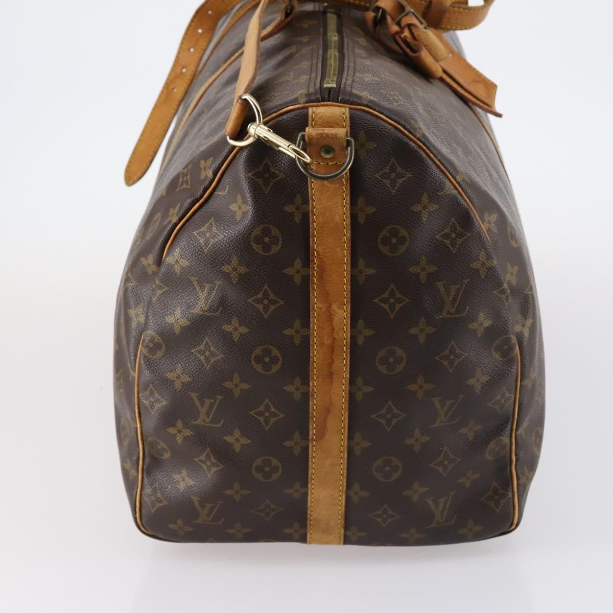 LOUIS VUITTON Monogram Keepall Bandouliere 60 Boston Bag M41412 LV Auth 144653