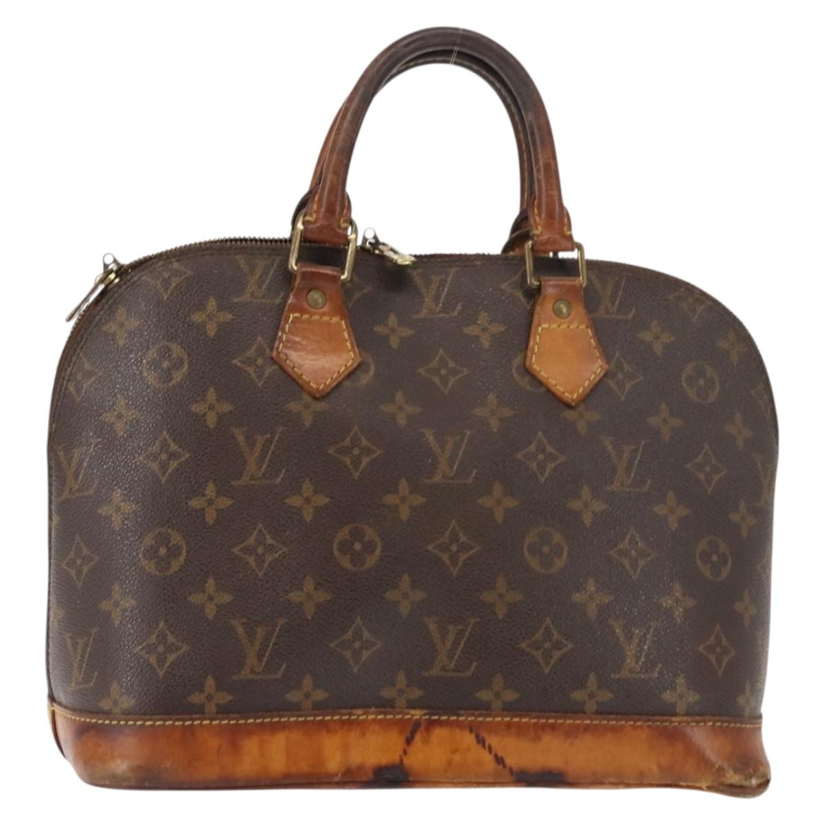 LOUIS VUITTON Monogram Alma Hand Bag M51130 LV Auth 144656