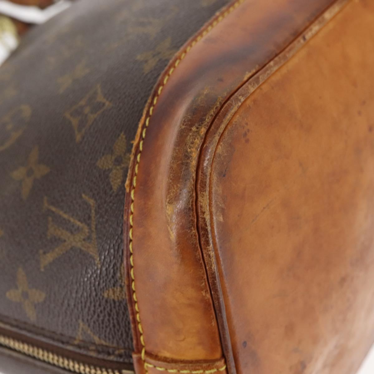 LOUIS VUITTON Monogram Alma Hand Bag M51130 LV Auth 144656