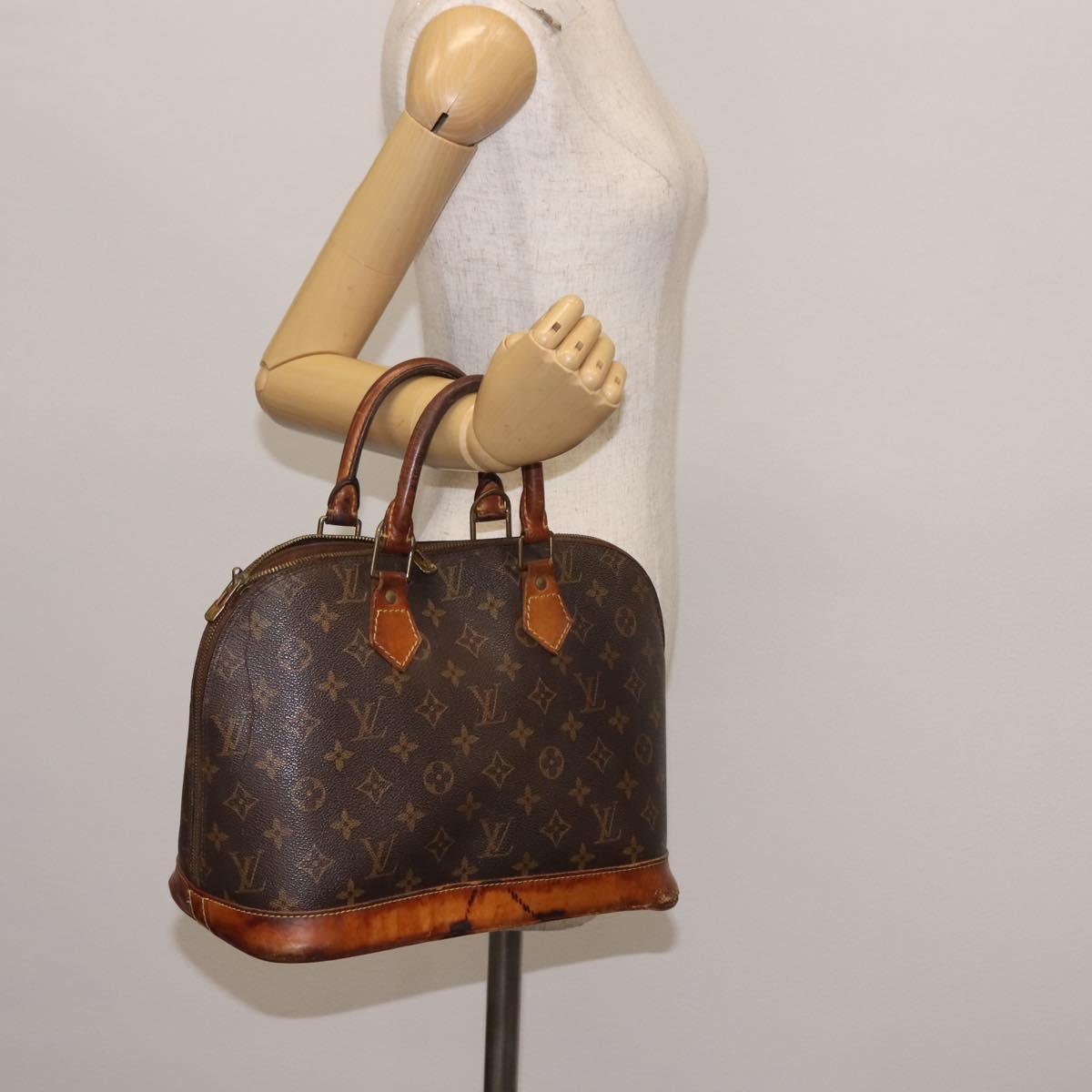 LOUIS VUITTON Monogram Alma Hand Bag M51130 LV Auth 144656