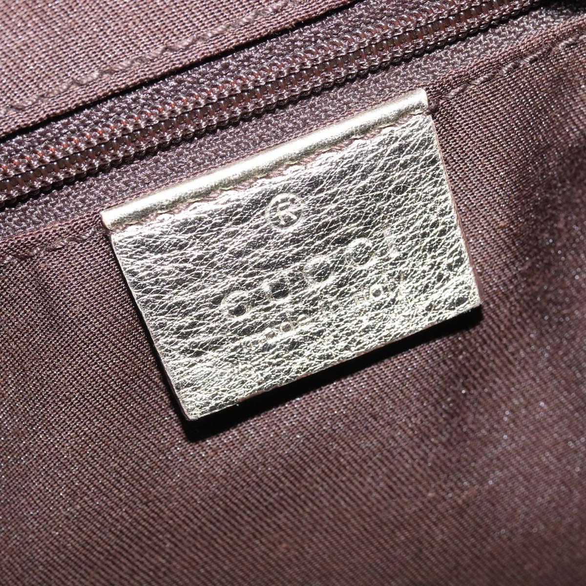 GUCCI GG Canvas Abbey Shoulder Bag Beige Gold 189833 Auth 144659