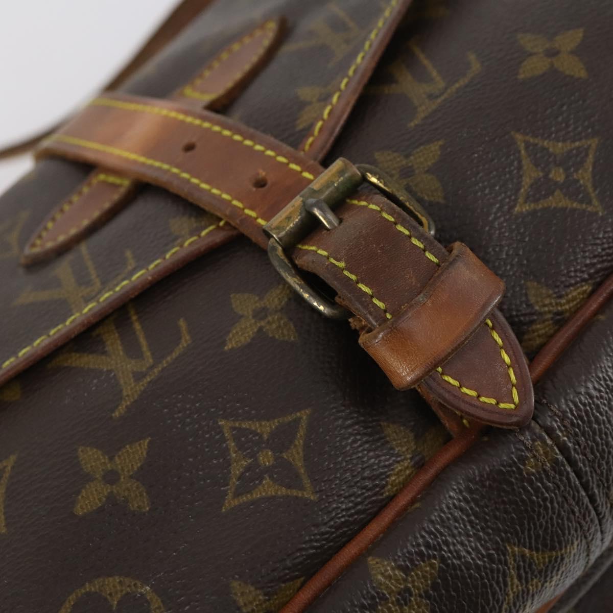 LOUIS VUITTON Monogram Saumur 30 Shoulder Bag M42256 LV Auth 144669