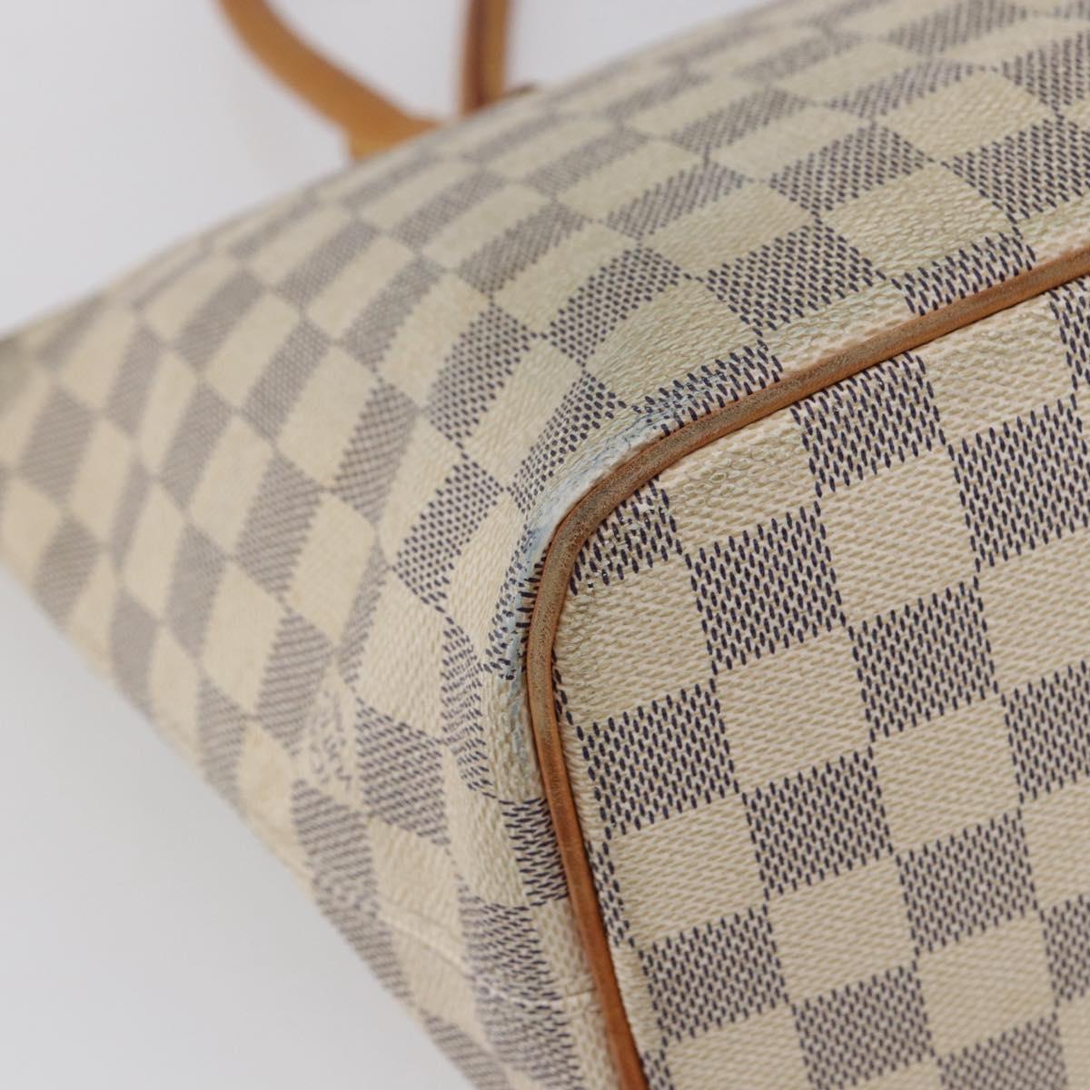 LOUIS VUITTON Damier Azur Saleya PM Tote Bag N51186 LV Auth 144671