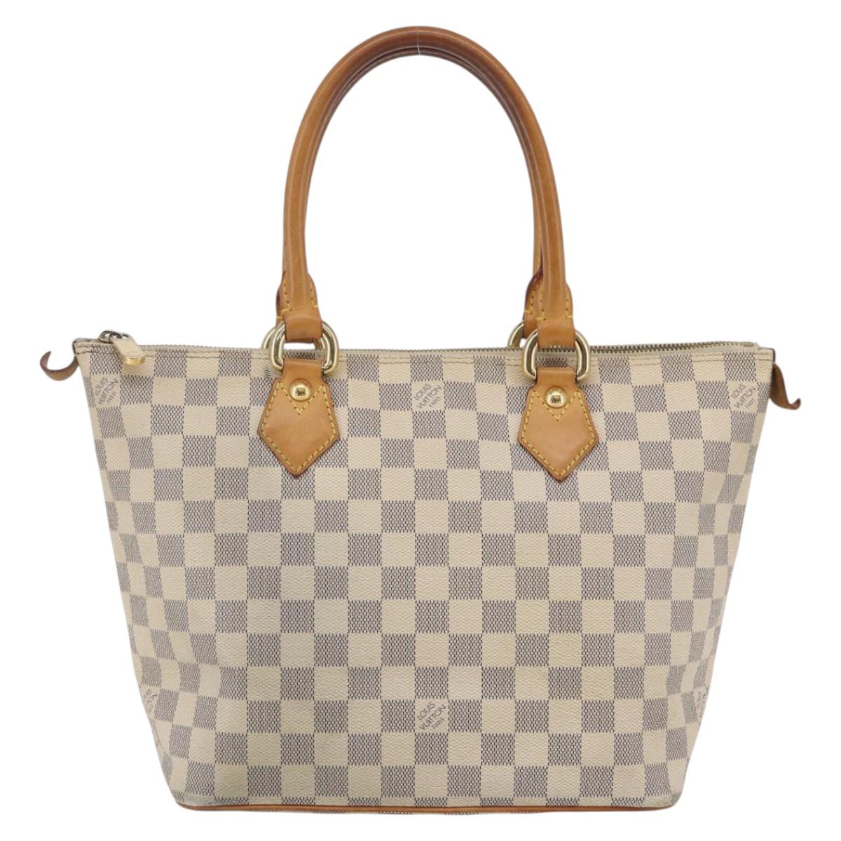 LOUIS VUITTON Damier Azur Saleya PM Tote Bag N51186 LV Auth 144671