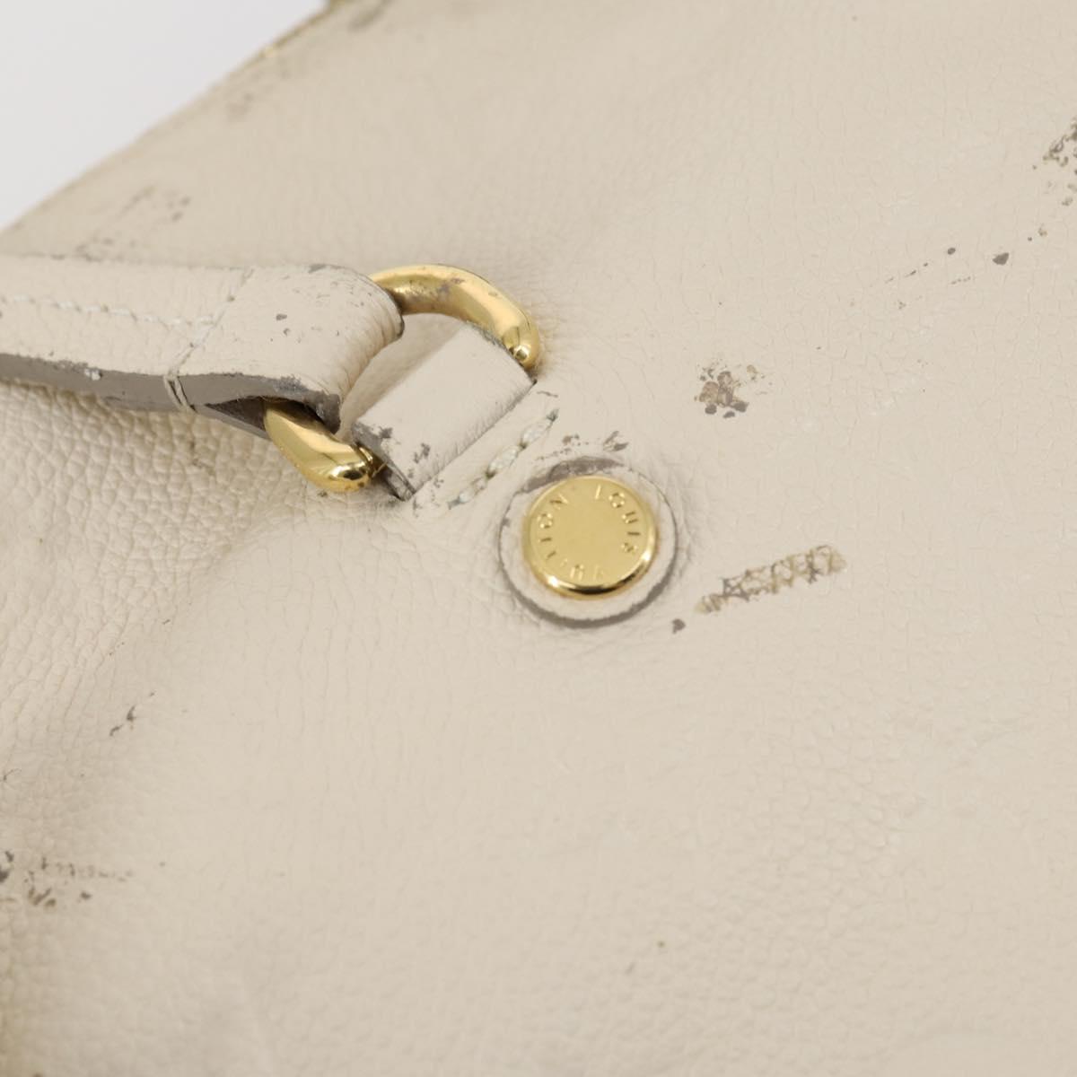 LOUIS VUITTON Monogram Empreinte Lumineuse PM Bag 2way White M93411 Auth 144673