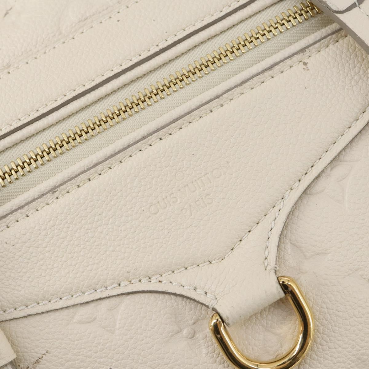 LOUIS VUITTON Monogram Empreinte Lumineuse PM Bag 2way White M93411 Auth 144673