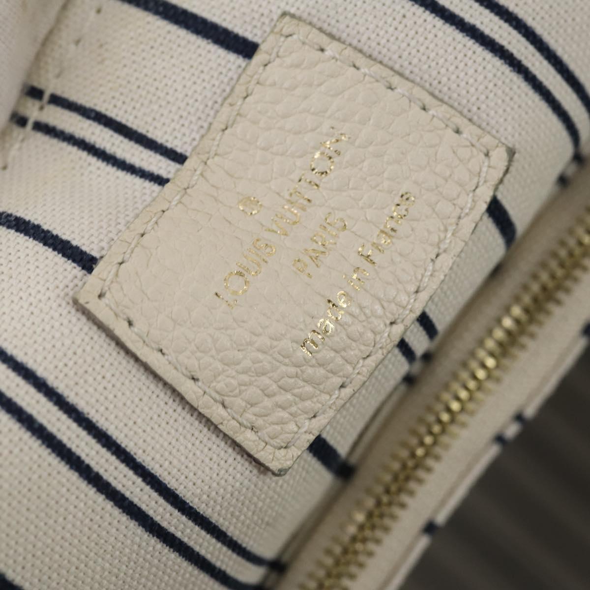 LOUIS VUITTON Monogram Empreinte Lumineuse PM Bag 2way White M93411 Auth 144673