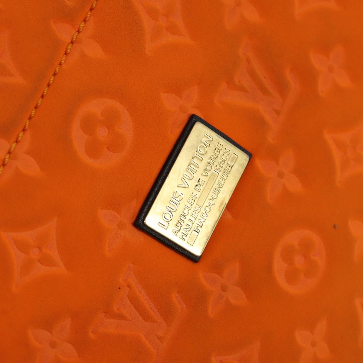 LOUIS VUITTON Cruise Line Scuba MM Tote Bag Orange M92803 LV Auth 144674