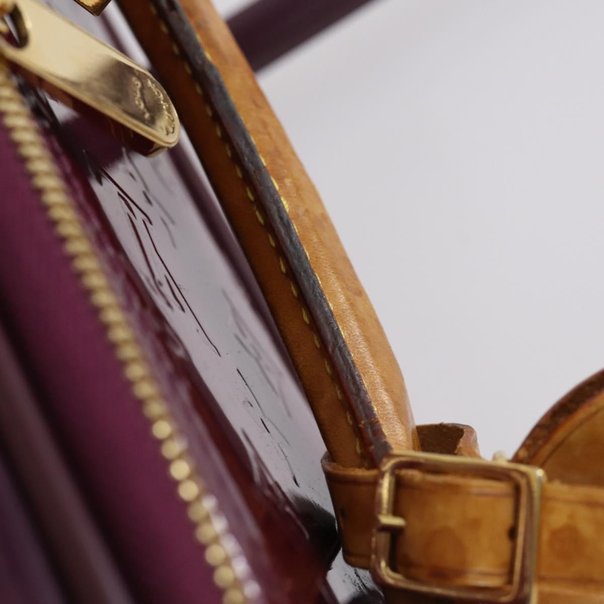 LOUIS VUITTON Monogram Vernis Pegas 45 suitcase Violet LV Auth 144675