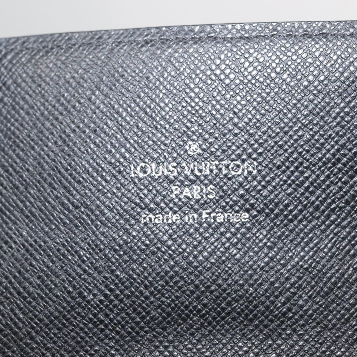 LOUIS VUITTON Damier Graphite Portefeuille Accordion Wallet N60023 Auth 144679