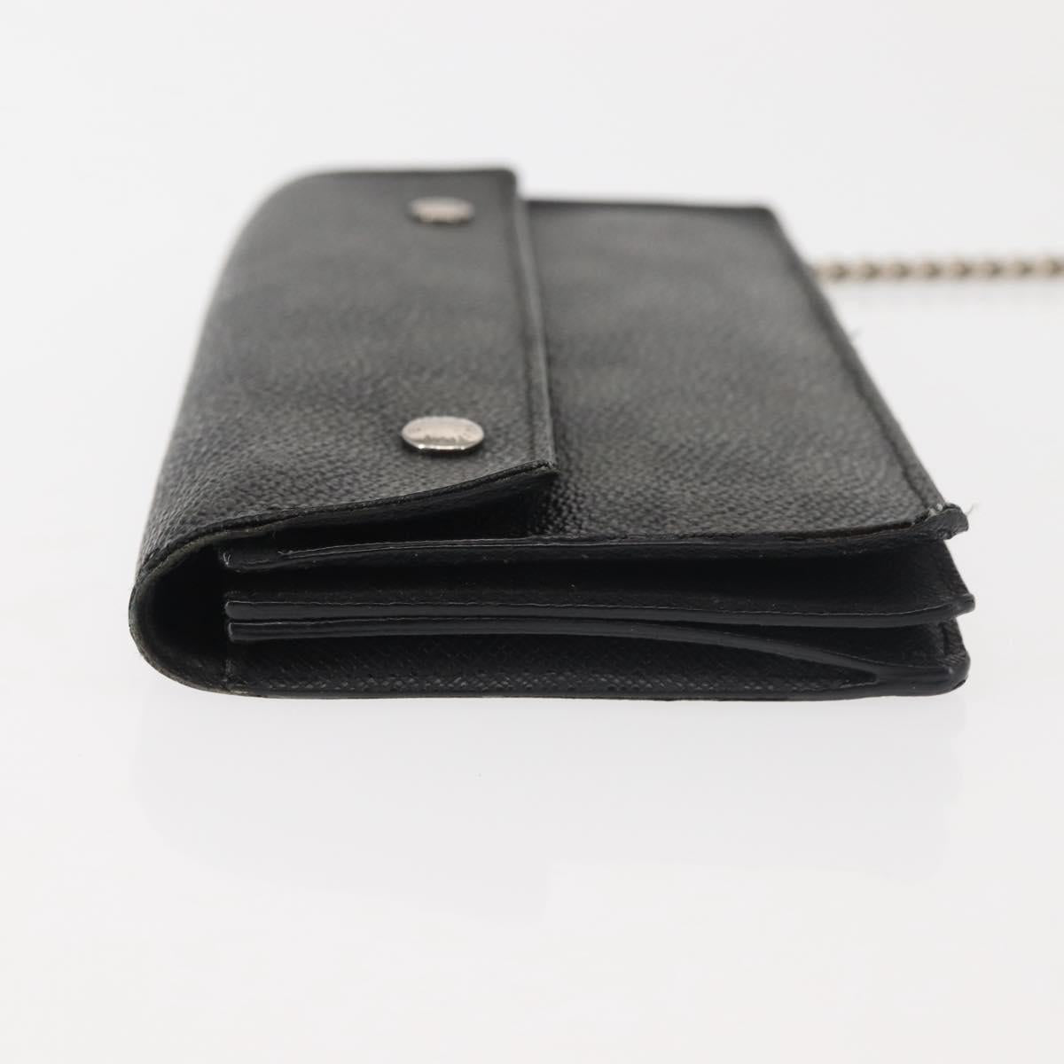 LOUIS VUITTON Damier Graphite Portefeuille Accordion Wallet N60023 Auth 144679