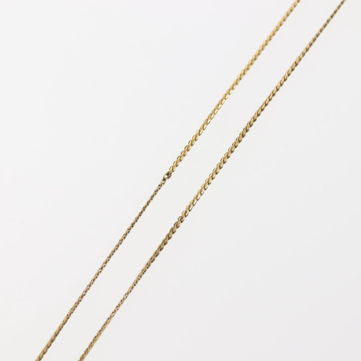 Christian Dior Necklace metal Gold Auth 144688