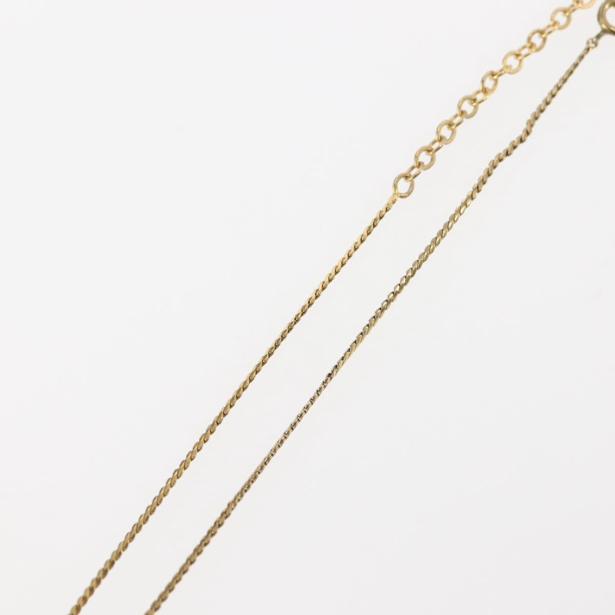 Christian Dior Necklace metal Gold Auth 144688
