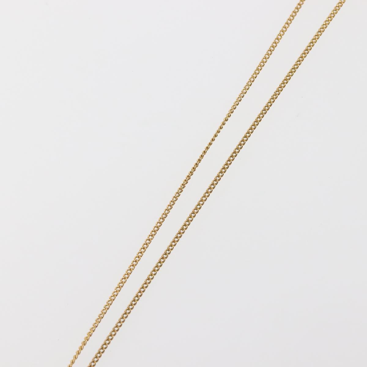 Christian Dior Necklace metal Gold Auth 144689