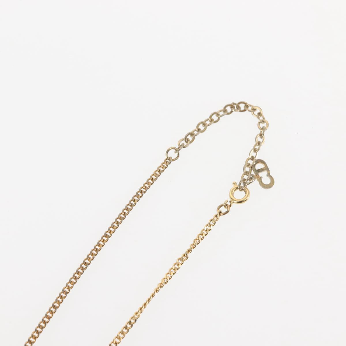 Christian Dior Necklace metal Gold Auth 144692