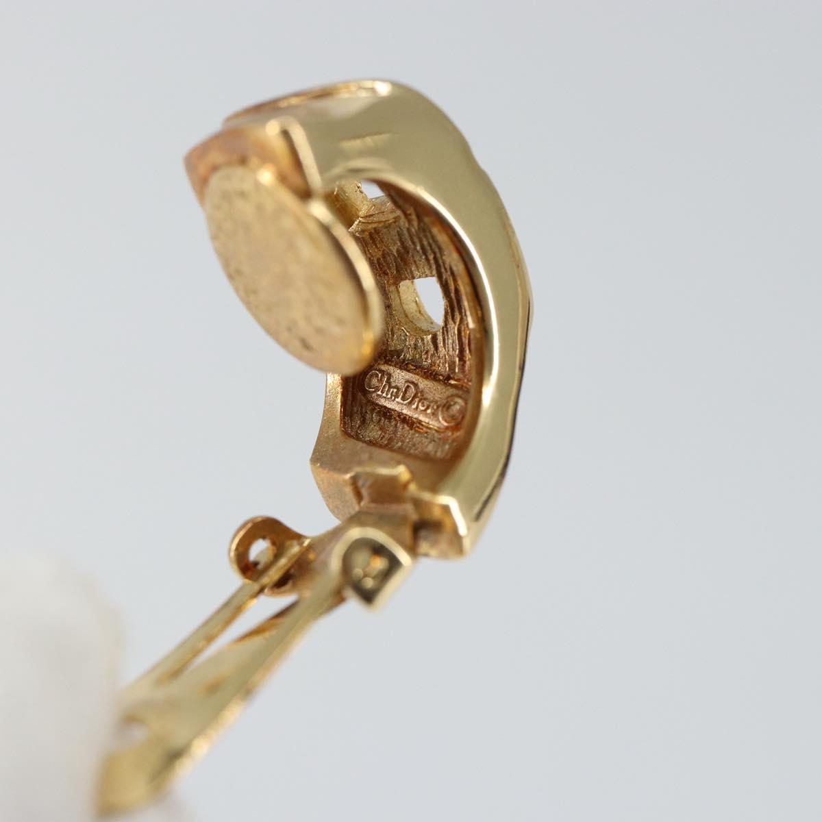 Christian Dior Earring metal Gold Auth 144694