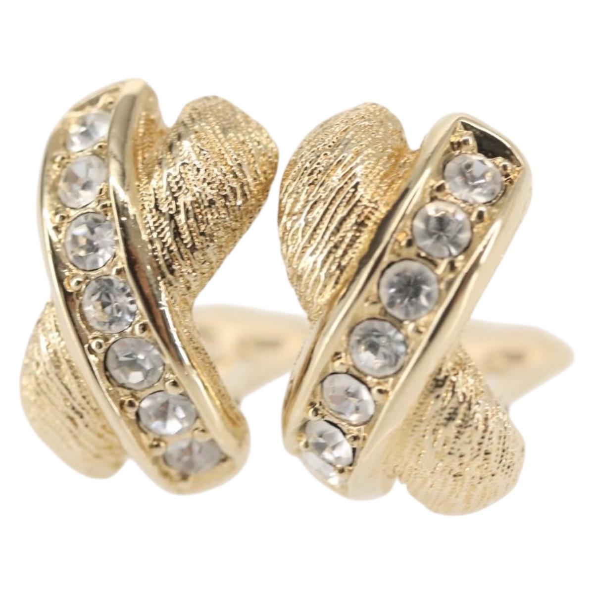 Christian Dior Earring metal Gold Auth 144696