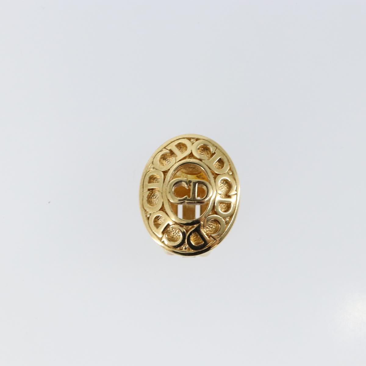 Christian Dior Earring metal Gold Auth 144699
