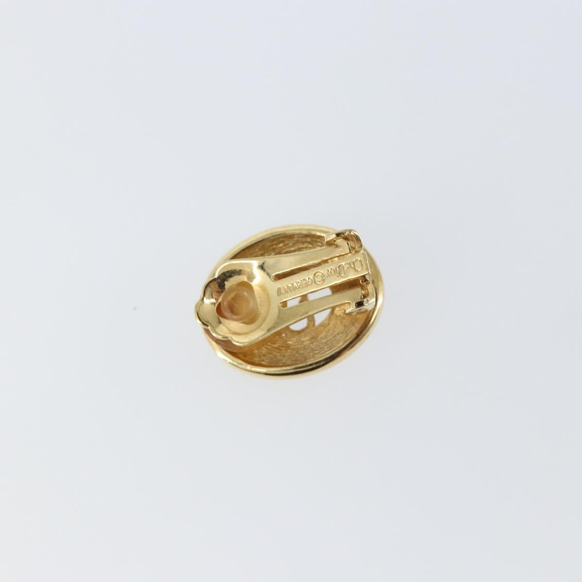 Christian Dior Earring metal Gold Auth 144699
