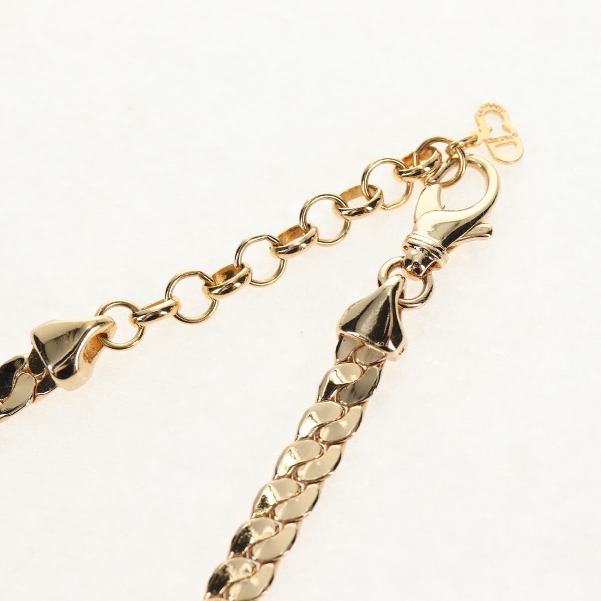 Christian Dior Necklace metal Gold Auth 144702V