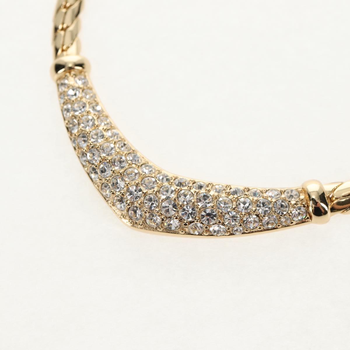 Christian Dior Necklace metal Gold Auth 144702V