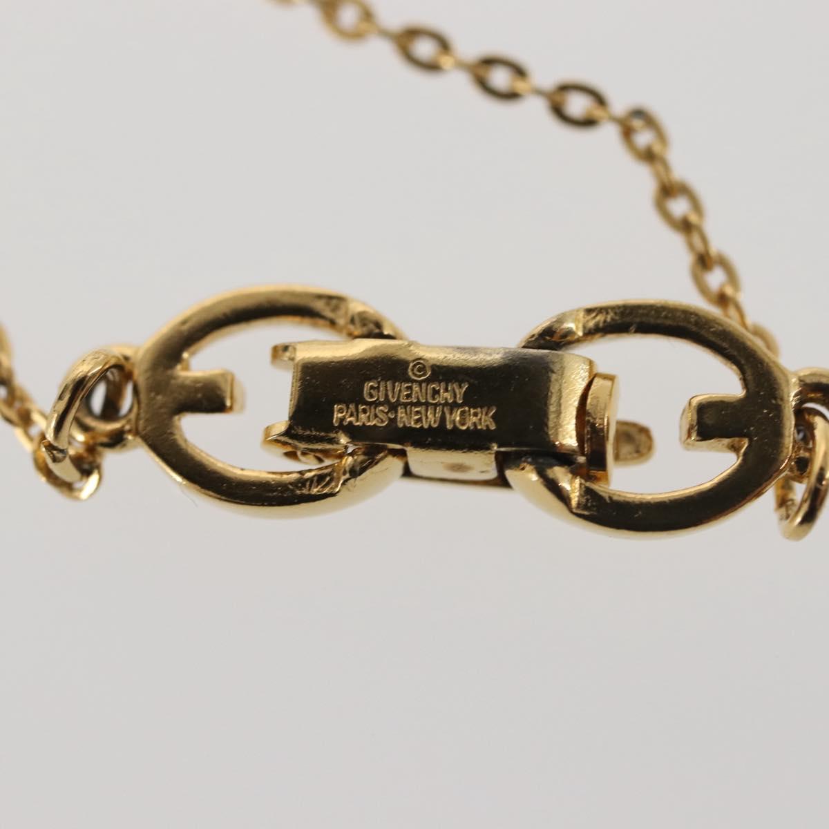 GIVENCHY Necklace metal Gold Auth 144703