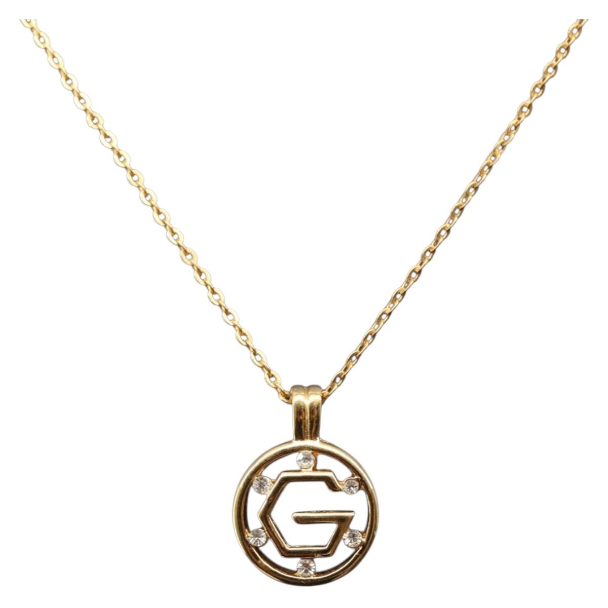 GIVENCHY Necklace metal Gold Auth 144703