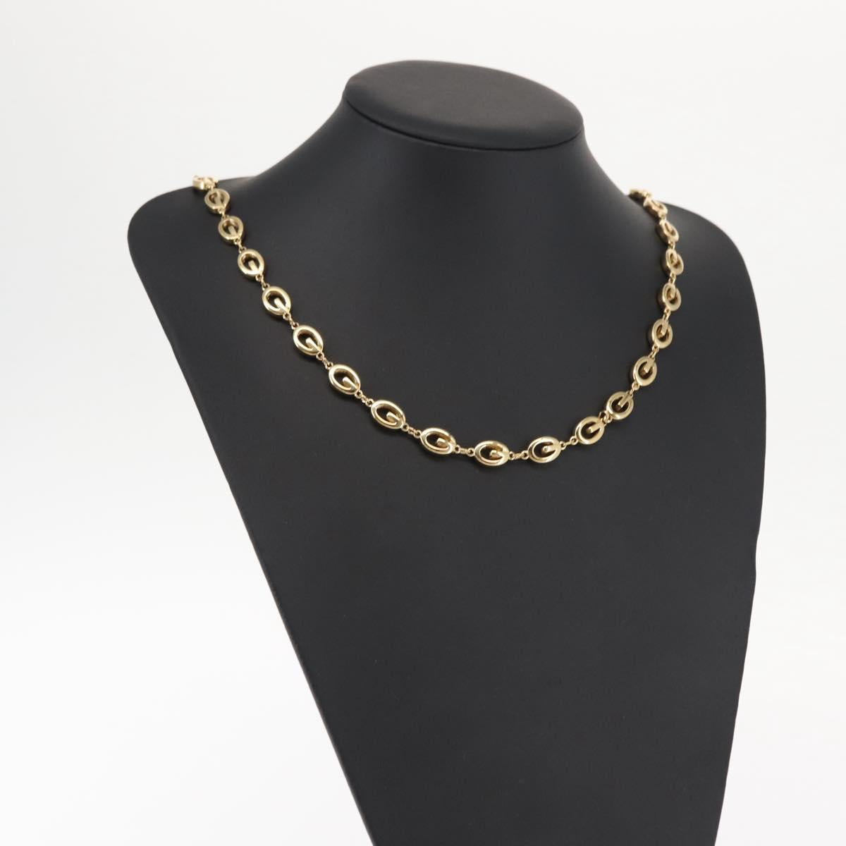 GIVENCHY Necklace metal Gold Auth 144704