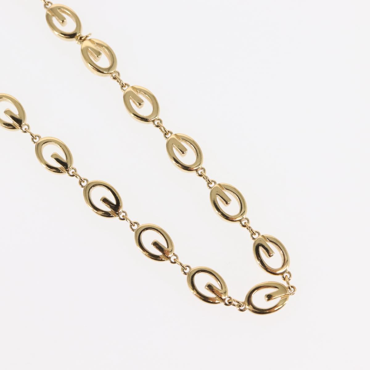 GIVENCHY Necklace metal Gold Auth 144704