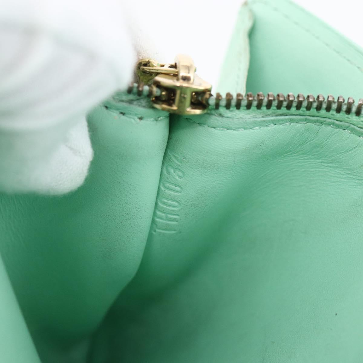 LOUIS VUITTON Monogram Vernis Portefeuille Sarah Wallet Peppermint Auth 144714