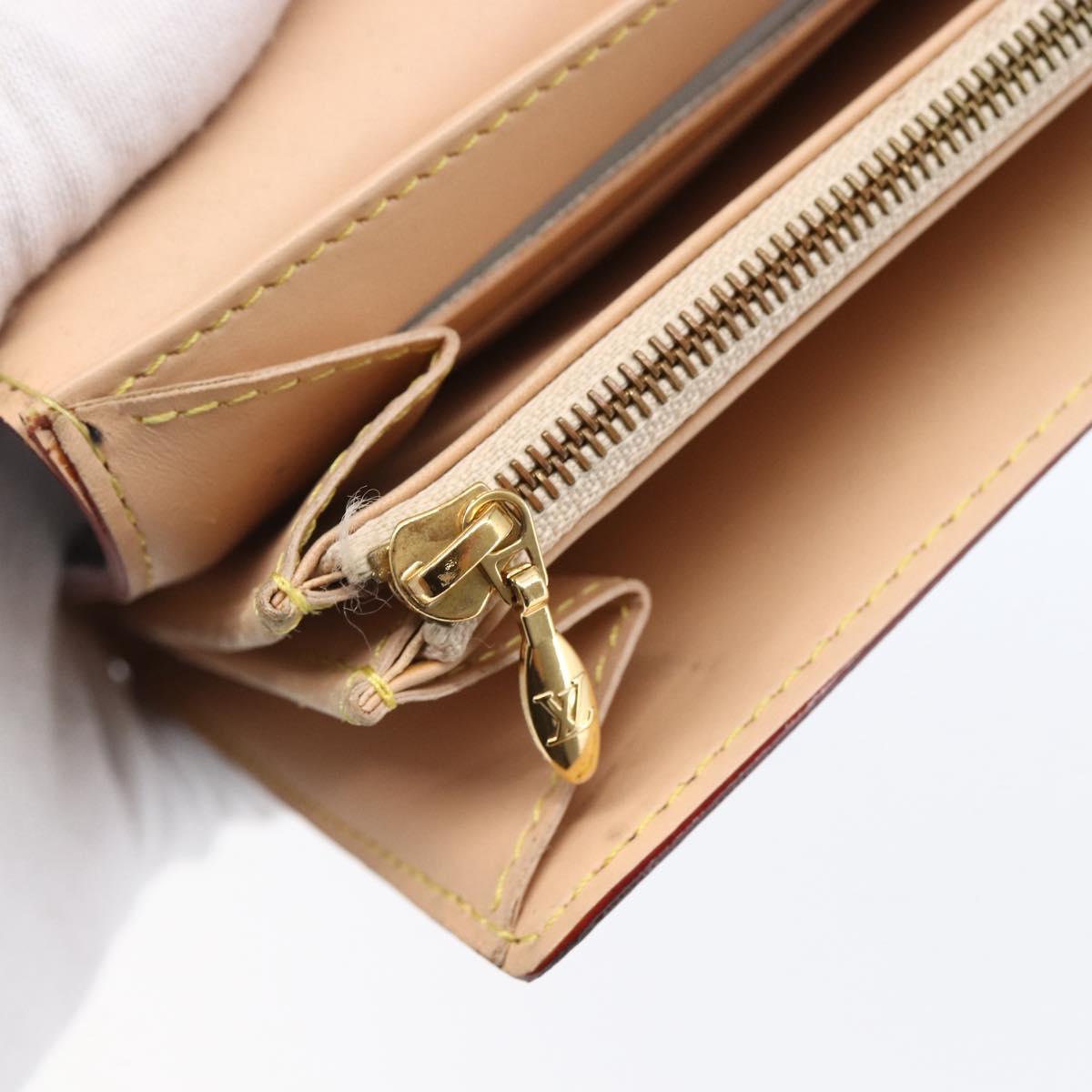 LOUIS VUITTON Multicolor Portefeiulle Sarah Wallet Black M60668 LV Auth 144715