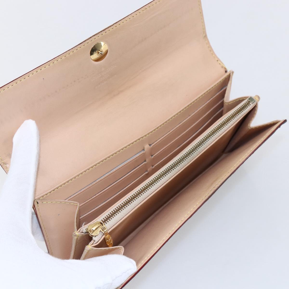 LOUIS VUITTON Multicolor Portefeiulle Sarah Wallet Black M60668 LV Auth 144715