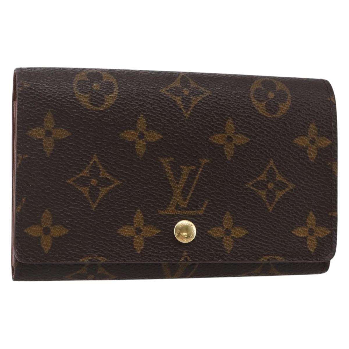 LOUIS VUITTON Monogram Porte Monnaie Billets Tresor Wallet M61730 LV Auth 144718