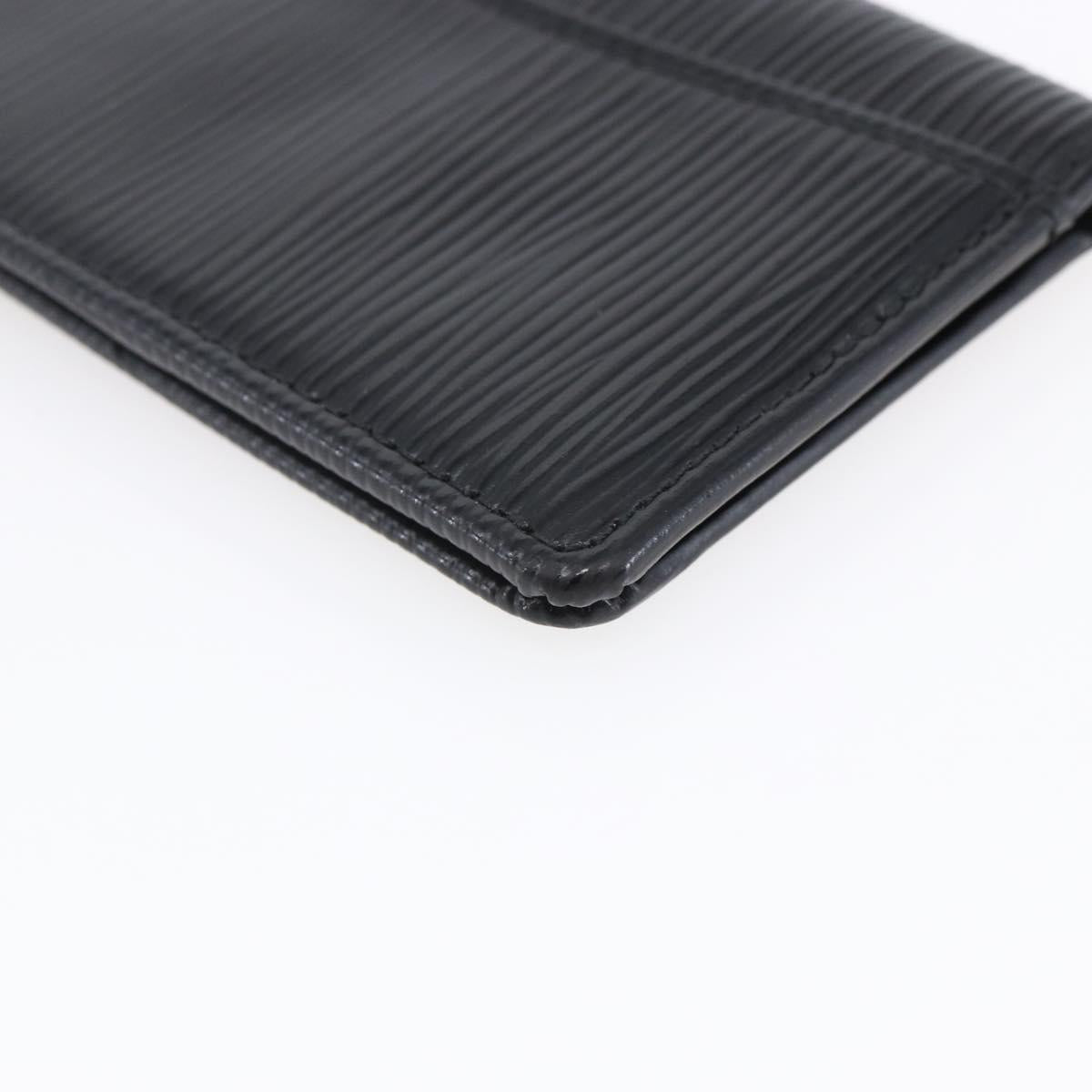 LOUIS VUITTON Epi Organizer De Poch Card Case Black M63582 LV Auth 144721