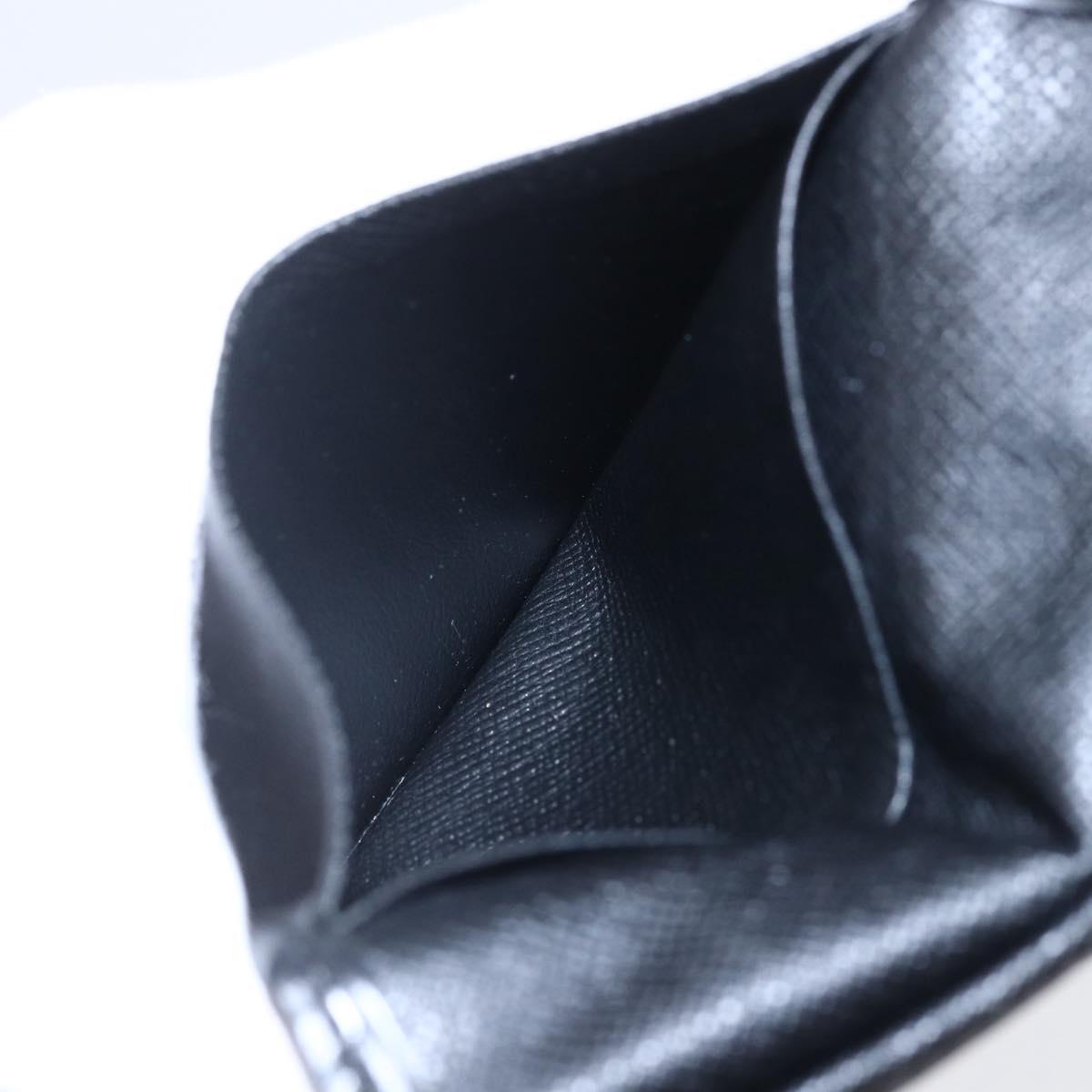 LOUIS VUITTON Epi Organizer De Poch Card Case Black M63582 LV Auth 144721