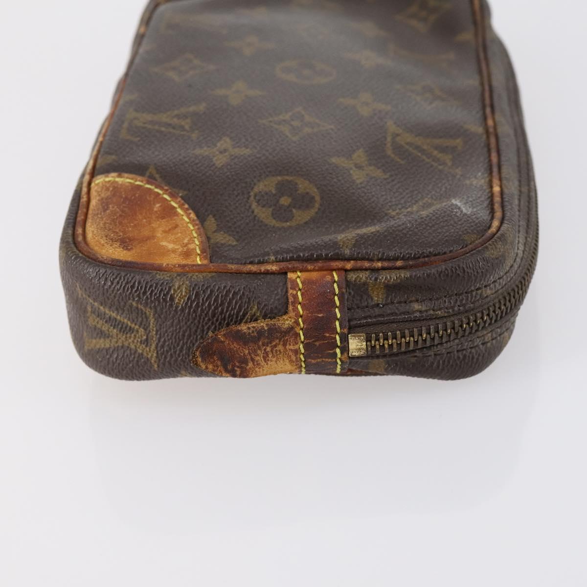 LOUIS VUITTON Burberry Monogram Nova Check Bag Canvas 3Set Black Auth 144724