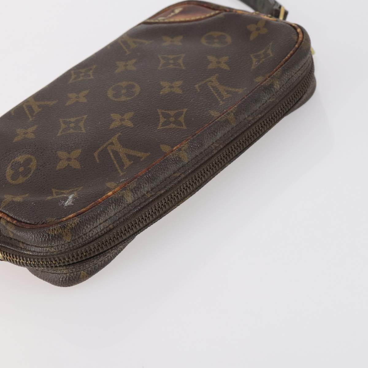 LOUIS VUITTON Burberry Monogram Nova Check Bag Canvas 3Set Black Auth 144724